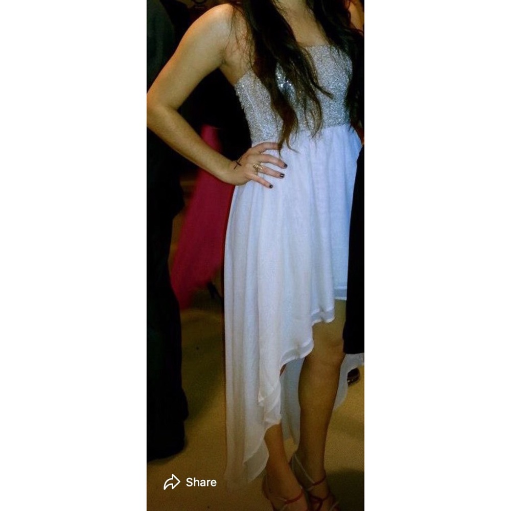 Prom Dress: Gold Forever 21 High-Low Dress